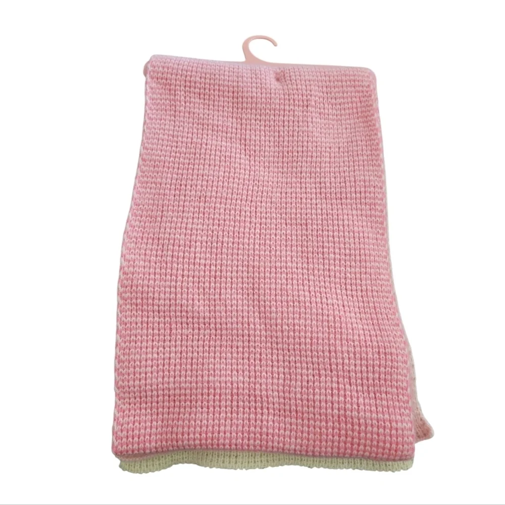 Juicy Couture Cream/Pink Blend Matching Beanie & Scarf